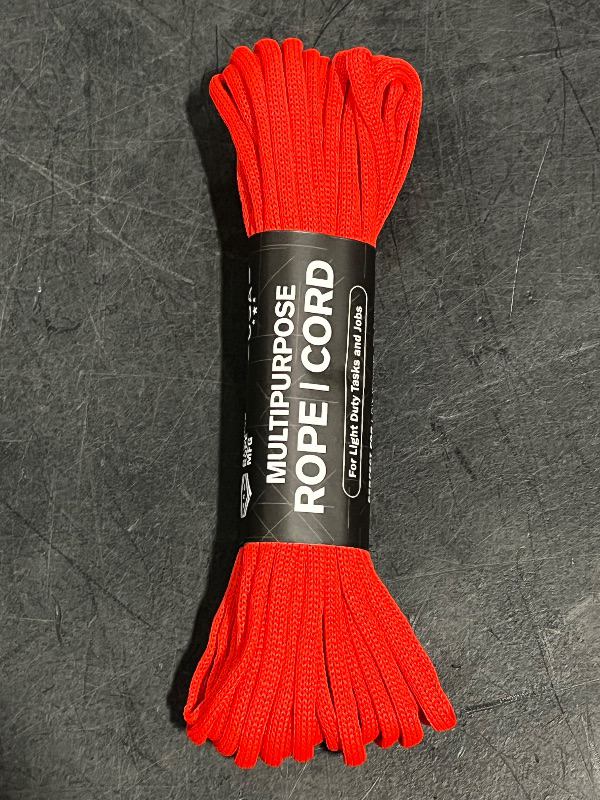 Photo 1 of Atwood Rope Multipurpose 100 Feet Core Nylon Parachute Cord Outside Survival Gear Made in USA | Lanyards, Bracelets, Handle Wraps, Keychain
