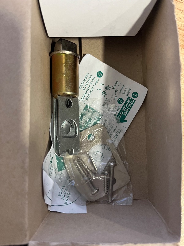 Photo 1 of AP PRODUCTS 013-203-SS Entry Door Handle; Knob Style Handle for RV Interior Passage Door; Used as Either 3/8 Inch or 2-3/4 Inch Backset; Silver; Stain
