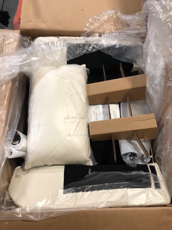 Photo 1 of Swivel Rocker Recliner Chair, Oversized Armless Recliner with Phone Holder & USB Port, Power Recliner Chair for Adults, Cross Legged Glider Rocking Chair for Living Room, Chenille Beige