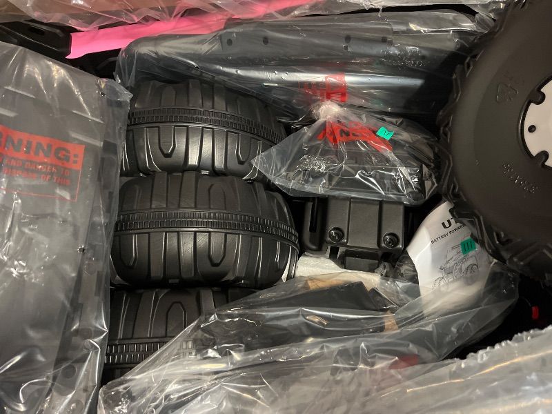 Photo 1 of 24V Ride on Toys 4WD Ride on Cars with Remote Control, 1 Seater Electric Car for Kids, Power Car Wheels, UTV w/ 4 Motors, Music, Lights, 3 Speeds, Pink
