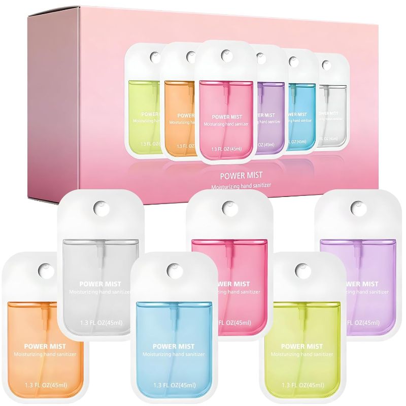 Photo 1 of 6-Pack Hand Sanitizer Spary Travel Size Spray 1.5 FL OZ (45ML) Strawberry, Lavender, Vanilla, Pumpkin, Aloe Vera and Moisturizing.Moisturizing, No-Rinse, Family Pack