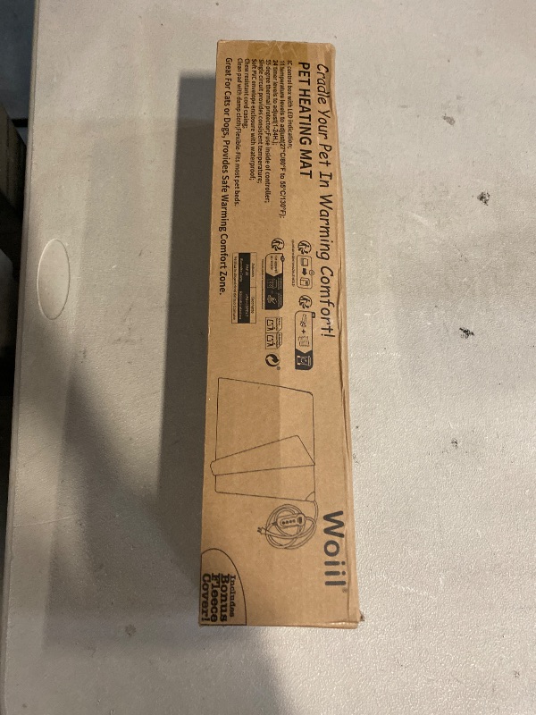 Photo 1 of GASUR Heated Cat Bed, Waterproof Cat Heating Pad with Timer Temperature Adjustable, Indoor Heated Electric Pet Bed for Cats Dogs, Auto Power-Off, Anti-bite Pet Heated Pad, 18''x16'', Small