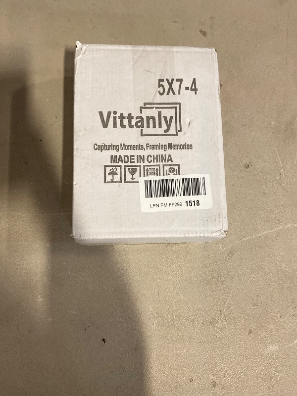 Photo 1 of Distressed White 5x7 Picture Frame, Picture Frames 5x7 Wooden Picture Frames with Real Glass, Rustic 5 x 7 Photo Frame for Wall or Tabletop, Display Picture 4x6 with Mat or 5x 7 Without Mat (4 Pack)