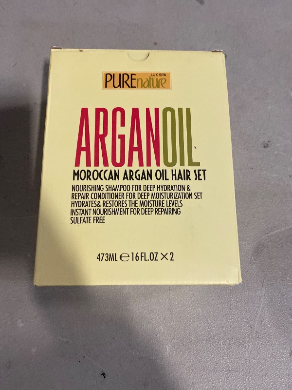 Photo 1 of Argan Oil Shampoo and Conditioner Set - Sulfate Free Moroccan Care with Keratin - For Curly, Straight, Dry and Damaged Hair - Moisturizing, Hydrating, Anti Frizz Salon Technology