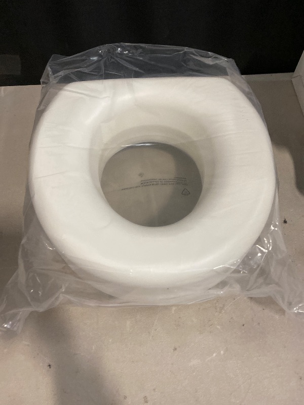 Photo 1 of HealthSmart Enhanced Comfort 5" Raised (Round) Toilet Seat Risers for Seniors 5 Slip Resistant Pads FSA/HSA Eligible Padded Toilet Seat Elevation 15.7 x 15.2 x 6.1