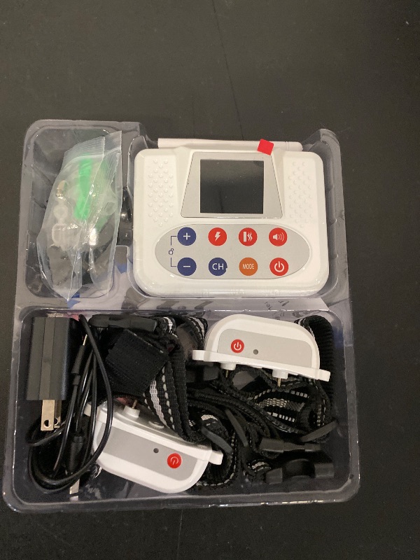 Photo 1 of Wireless Fence for Dogs, Electric Dog Fence with Training Collar, Portable Dog Containment System with LCD Screen, Accurate 2.4G Signal, 100% Safe Adjustabl for Medium Large Small Dogs