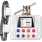 Photo 1 of Wireless Fence for Dogs, Electric Dog Fence with Training Collar, Portable Dog Containment System with LCD Screen, Accurate 2.4G Signal, 100% Safe Adjustabl for Medium Large Small Dogs