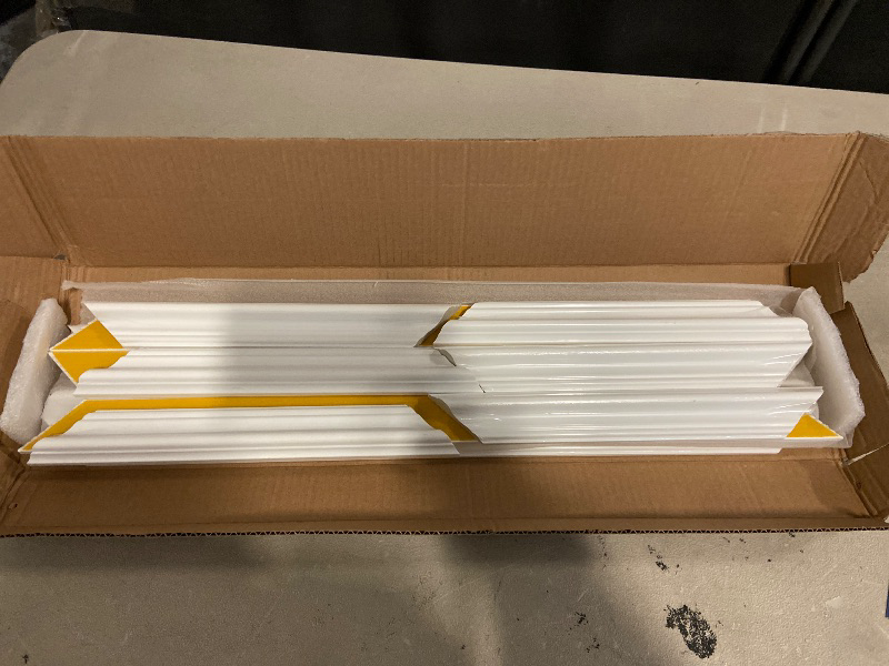 Photo 1 of 12pc Peel and Stick Wall Molding Kit, Assemble Wall Molding Panels Peel and Stick Molding Trim for Walls Moulding Premade Wainscoting Panels Pre Cut Wall Molding Trim for Home Decor