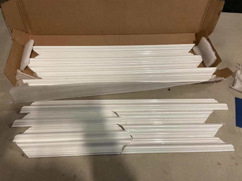 Photo 1 of 12pc Peel and Stick Wall Molding Kit, Assemble Wall Molding Panels Peel and Stick Molding Trim for Walls Moulding Premade Wainscoting Panels Pre Cut Wall Molding Trim for Home Decor