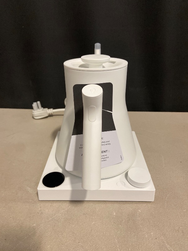 Photo 1 of Fellow Stagg EKG Pro Electric Gooseneck Kettle - Pour-Over Coffee and Tea, Quick Heating, Precise Temperature Control, Scheduling, Built-in Brew Timer, Matte White, 0.9 Liter

