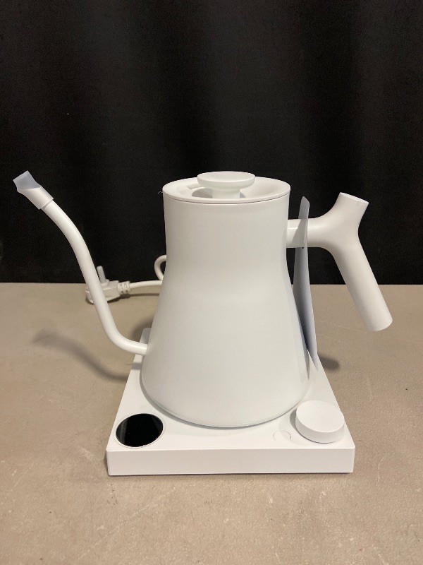 Photo 1 of Fellow Stagg EKG Pro Electric Gooseneck Kettle - Pour-Over Coffee and Tea, Quick Heating, Precise Temperature Control, Scheduling, Built-in Brew Timer, Matte White, 0.9 Liter

