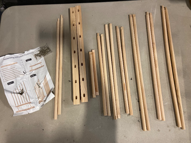 Photo 1 of Falling in Art Large Wooden Art Storage Rack - Canvas Drying Stand for Artworks, Frames, Canvases, Drawing Boards, Prints, Panels, Paintings Display
