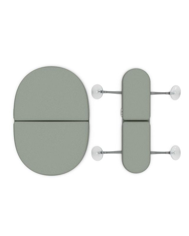 Photo 1 of Lalo Knee & Elbow Saver - Foldable Padded Cushions for Bathtime Relief, Quick-Dry, Suction Cups for Stability, Bath Kneeler and Elbow Rest Pad Set 17 x 11.5 in Knee Pad & 16 x 4.5 in Elbow Pad - Sage