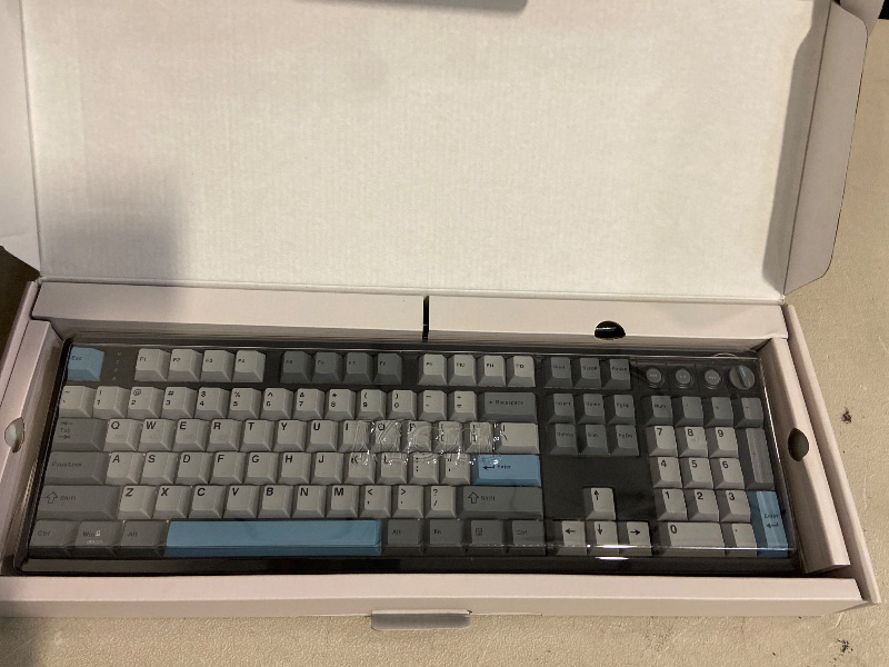 Photo 1 of KN104 Wireless Mechanical Gaming Keyboard, 100% Full Size 104 Keys with Number Pad, Custom RGB Backlit, Creamy Sound, Hot Swappable, Bluetooth/2.4GHz/USB-C for Win/Mac/PC (Carbon Black)
