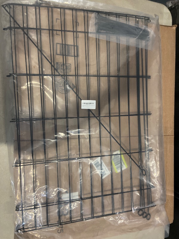 Photo 1 of Dog Crate Divider Panel - 2 Pack Black Metal, Compatible with 42"-48" & Other Crate Sizes, 28" H x Adjustable Width 19.96"-36.61"(Dog Crate NOT Included)
