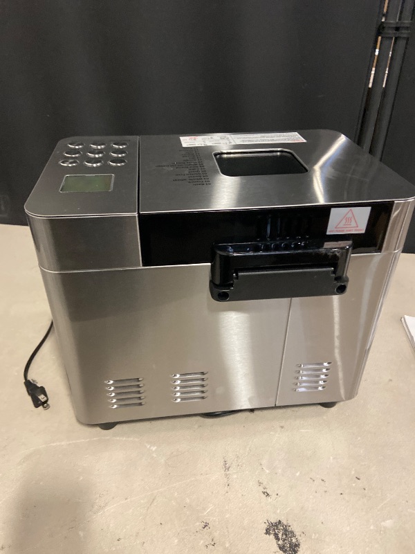 Photo 1 of 2LB Bread Maker Machine, OSIPOTO 17 in 1 Automatic Stainless Steel Bread Machine, Non-stick, Beginner-Friendly Controls, 15 Hour Timer, Easy to Clean Low Noise, High Success Rate for Homemade Bread
