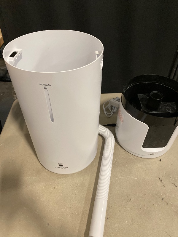 Photo 1 of Humidifier large room 16L/4.2Gal - Lacidoll Whole house Humidifier for Home1500 sq.ft. Ultrasonic Cool Mist Humidifiers for Bedroom with Extension Tube & Aroma Box & Night light, White