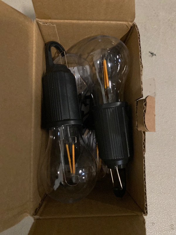 Photo 1 of 4 Pack Camping Lights Rechargeable, Hanging Tent Lights Bulb with Hook, Timer Function, 3 Lighting Modes Tent Lamp for Camping, Hiking, Backpacking, Emergency Outage(Black)