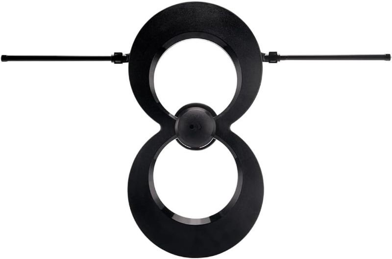 Photo 1 of Antennas Direct ClearStream MAX-V Indoor Outdoor TV Antenna, UHF VHF Multi-Directional, 60+ Mile Range, 4K 8K UHD, NEXTGEN TV – w/Wall Bracket(Black)
