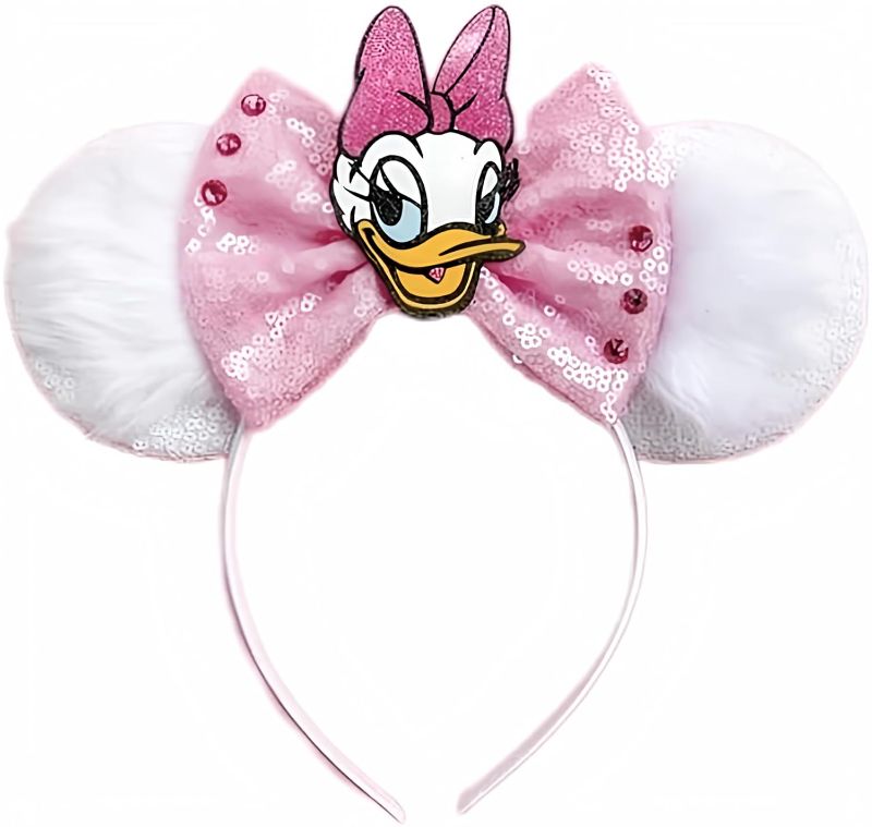 Photo 1 of CLGIFT Minnie Ears: Daisy-Inspired Designs - Silver Purple Lavender and Classic Red Sequin