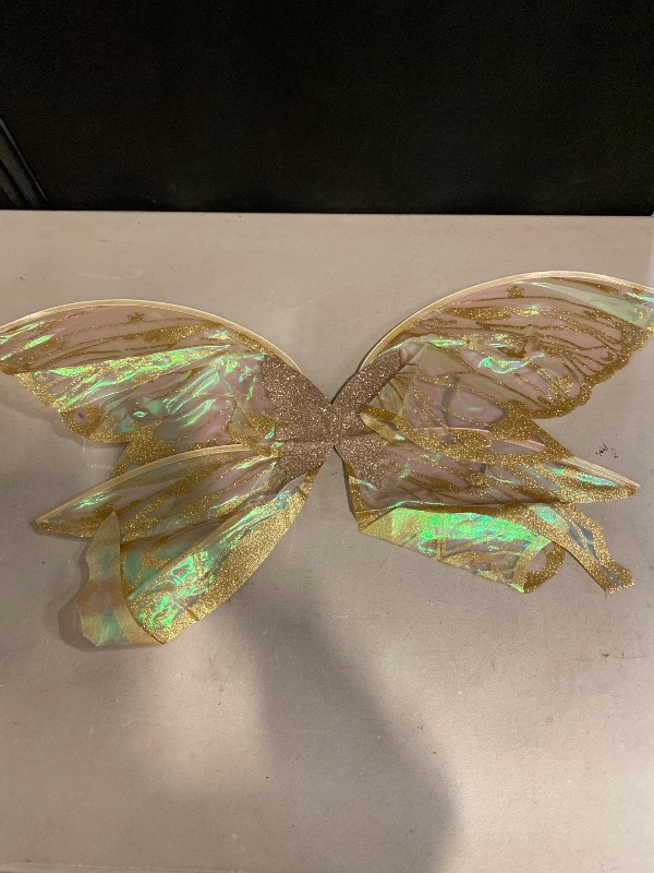 Photo 1 of Adult Fairy Wings, Shiny Transparent Angel Wings, Halloween Costume Accessory