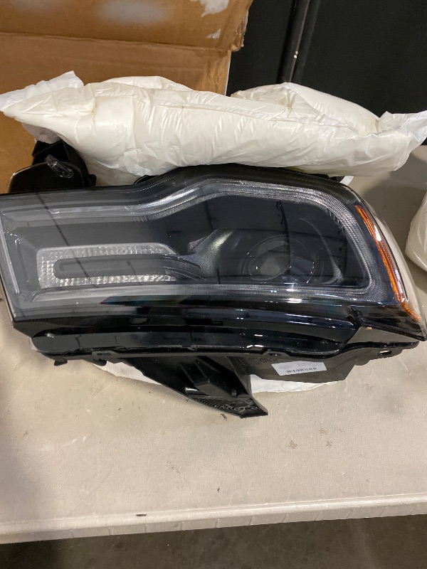 Photo 1 of FIONE HID Headlight Assembly For Jeep Grand Cherokee 2017-2021 Xenon headlights [not applicable to halogen Model] Black Housing Projector Headlamps Left Driver Side 68266649AH