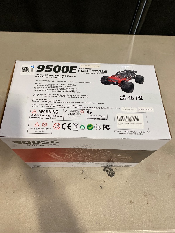 Photo 1 of DEERC 9500E 1:16 Scale All Terrain RC Car, 4x4 High Speed 40 KPH RC Truck, 2.4Ghz Remote Control Truck with 2 Batteries, Off-Road Monster Truck for Adults Kids