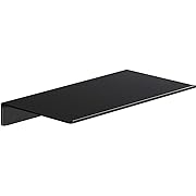 Photo 1 of Danpoo Small Floating Shelf for Wall Storage, Mini Display Shelf for Collectibles, Metal Wall Shelf for Bathroom/Living Room/Kitchen/Bedroom(Black, 8")