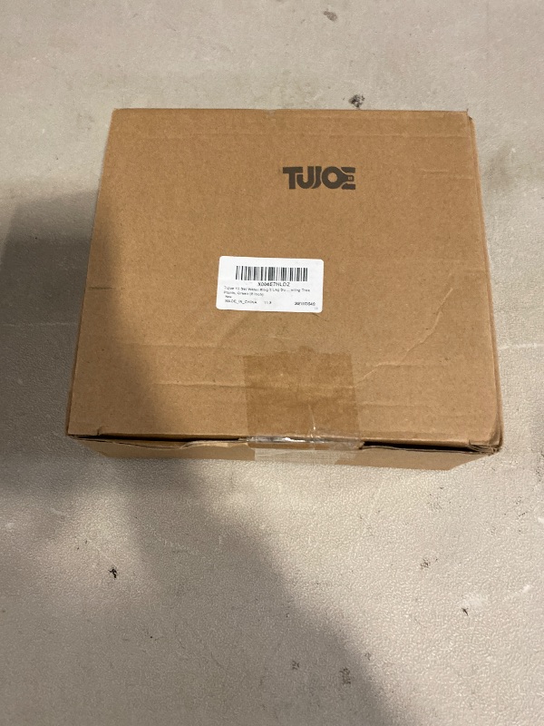 Photo 1 of 12 Set Water Ring 3 Leg Support Drip Emitter Drip Ring with 1/8 Inch Barbed Inlet Fitting Removable Stakes for Grow Media Irrigation System Rain Watering Tree Plants, Green (5 Inch)