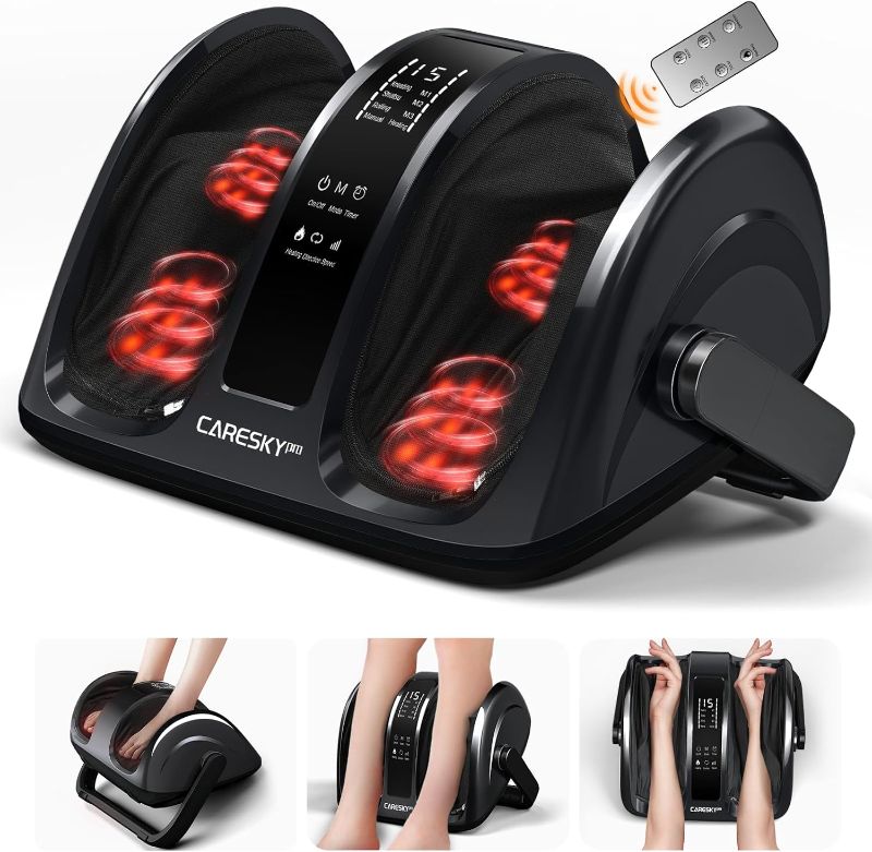 Photo 1 of Foot Massager for Neuropathy, Feet Massager with Heat, 3-Heating for Circulation and Pain Relief, Deep Kneading Rolling for Calf-Feet-Arm Relaxation, Plantar Fasciitis