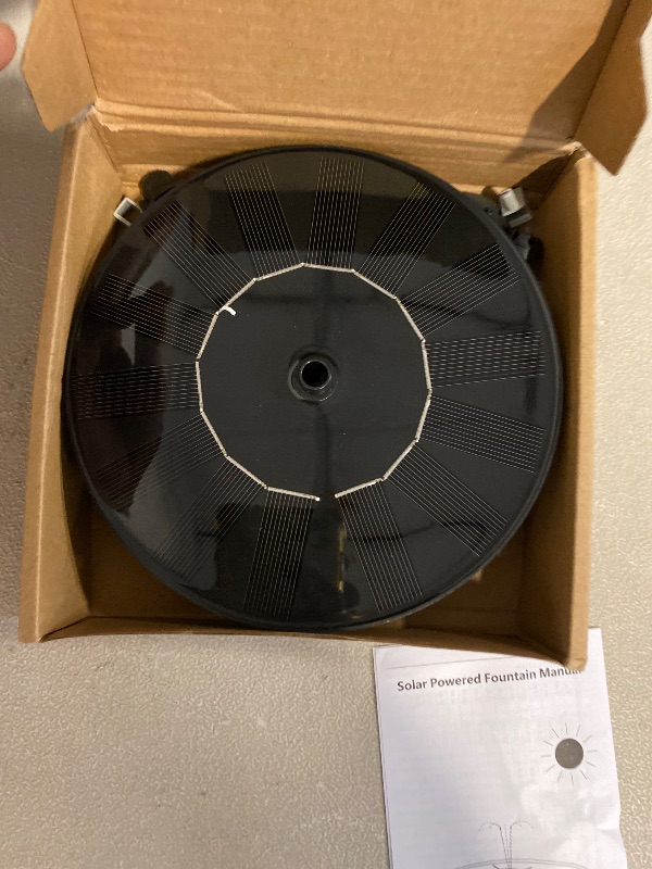 Photo 1 of AISITIN 3.5W Solar Fountain Pump for Water Feature Outdoor DIY Solar Bird Bath Fountain with Multiple Nozzles, Solar Powered Water Fountain for Garden, Ponds, Fish Tank and Aquarium