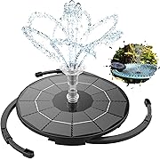 Photo 1 of AISITIN 3.5W Solar Fountain Pump for Water Feature Outdoor DIY Solar Bird Bath Fountain with Multiple Nozzles, Solar Powered Water Fountain for Garden, Ponds, Fish Tank and Aquarium