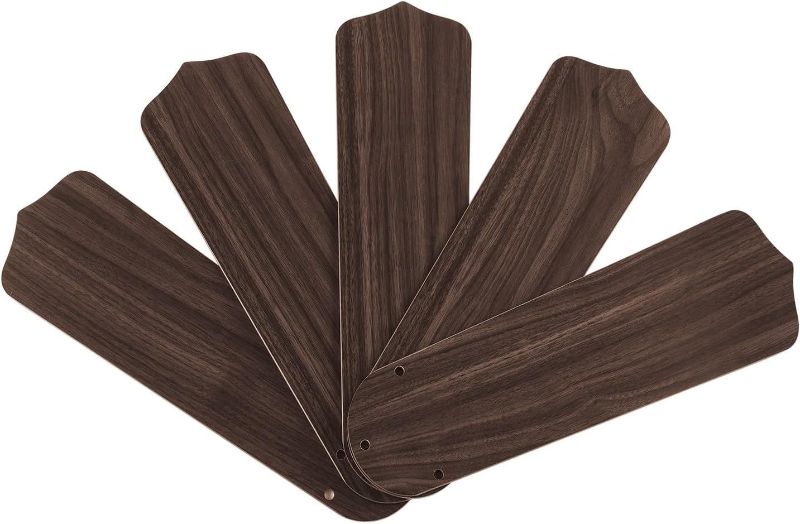 Photo 1 of 5-Pack Black Ceiling Fan Replacement Blades for 52"/42” Ceiling Fan,Waterproof Fan Blades Replacement with Pre-Drilled Holes, Indoor/Outdoor Use