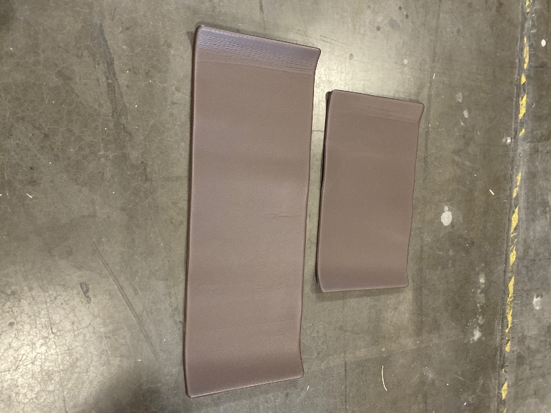 Photo 1 of GORILLA GRIP 2 Pack Comfortable Cushioned Kitchen Mats for Floor, 17x24 + 17x48, Waterproof and Stain Resistant, 1/2 Inch Thick Soft Ergonomic Standing Desk Anti Fatigue Mat, Foam Supports Feet, Brown