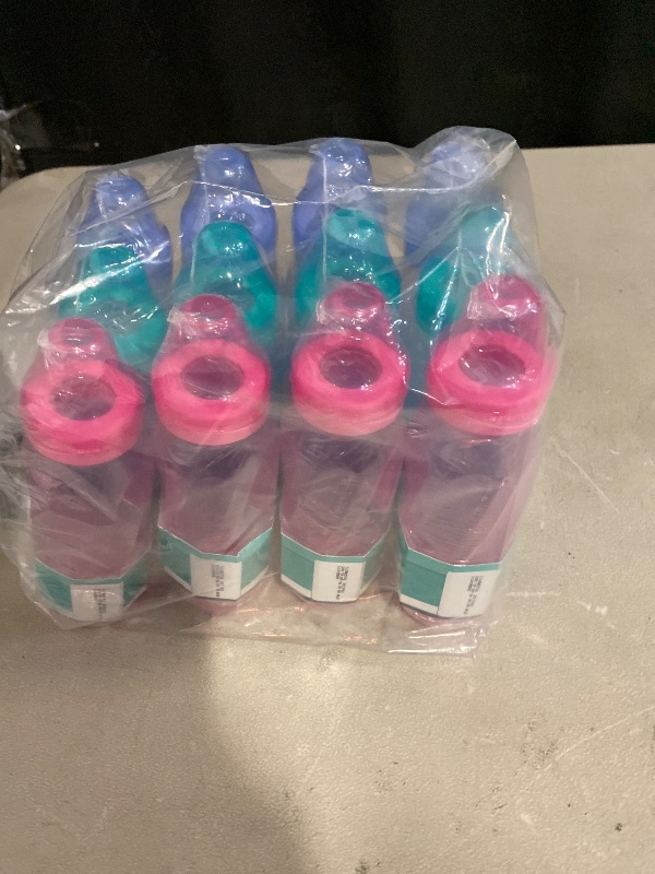 Photo 1 of Evenflo Feeding Classic Tinted Plastic Standard Neck Bottles for Baby, Infant and Newborn, Pink/Lavender/Teal, 8 Oz, 12 Bottles