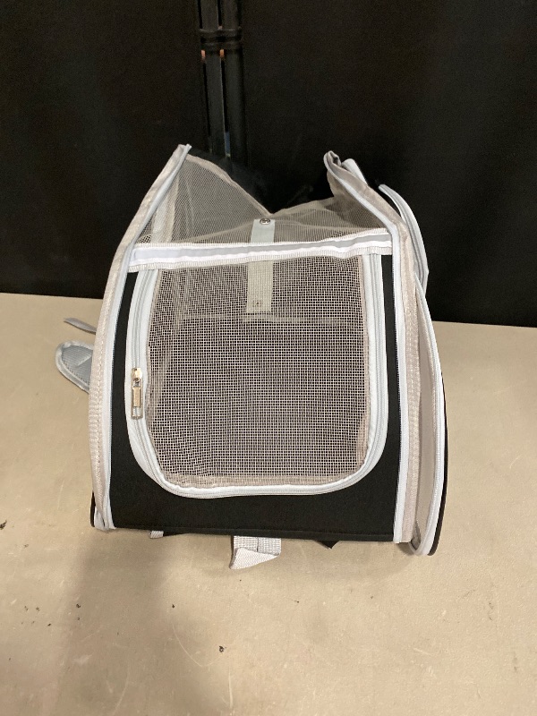 Photo 1 of Cat Backpack Carrier, Ventilation Mesh, Breathable Dog Carrier Backpack Pet Carrying Case (Black) for Cats or Small Dogs Puppies, Intended for Hiking/Camping/Traveling