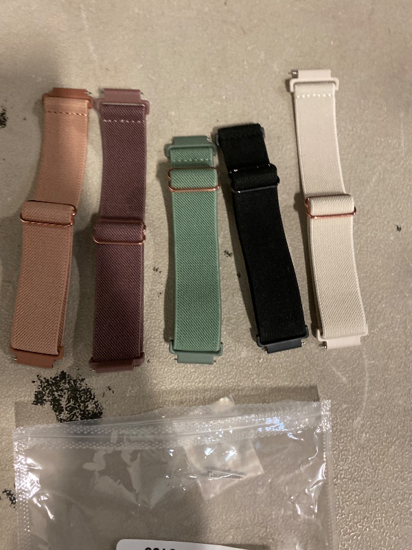 Photo 1 of Easuny 6 Pack Stretchy Bands Compatible with Samsung Galaxy Watch 8 Band 40mm 44mm, Samsung Galaxy Watch 8 Classic 46mm Loop, Elastic Nylon Fabric No Gap Sport Strap Replacement for Women Men