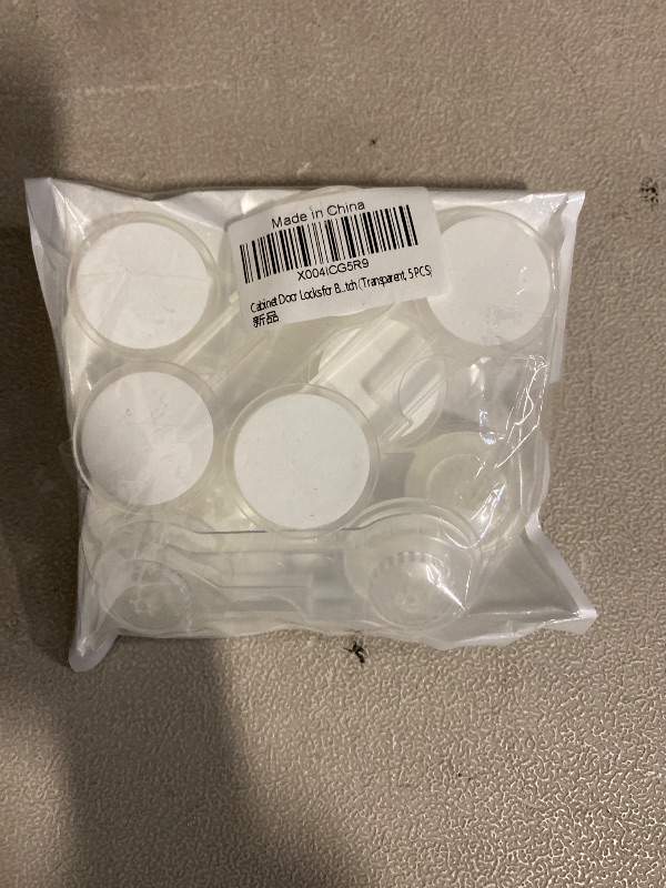 Photo 1 of Cabinet Door Locks for Baby Proof and Child Safety, Fridge Locks for Kids,Cabinet Locks with Adhesive for Drawer Cupboards Fridge Oven Closet and Pantry, Childproof Door Latch (Transparent, 5 PCS)