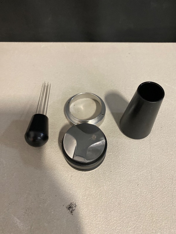 Photo 1 of 51mm Espresso Accessories Kit, Coffee Distributor and Tamper Leveler, WDT Tool and Dosing Funnel Set Fits Delonghi 51 mm Espresso Machines and Portafilters