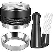 Photo 1 of 51mm Espresso Accessories Kit, Coffee Distributor and Tamper Leveler, WDT Tool and Dosing Funnel Set Fits Delonghi 51 mm Espresso Machines and Portafilters