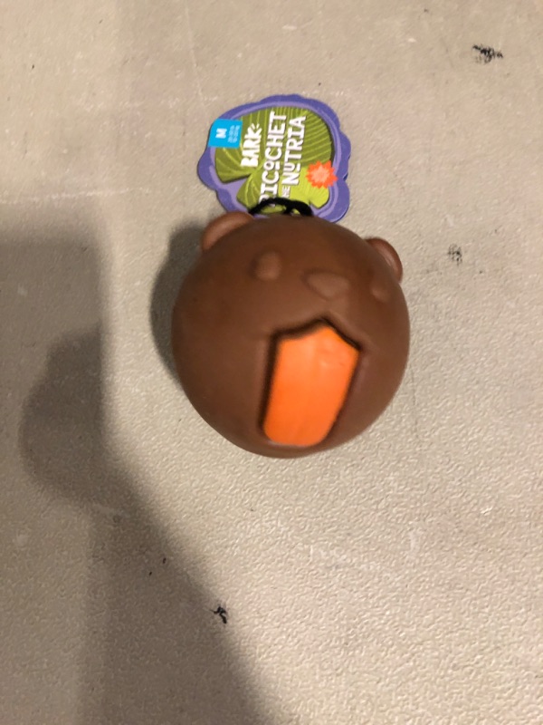 Photo 1 of BARK Ricochet the Nutria Tough Dog Chew Toy, Brown, 