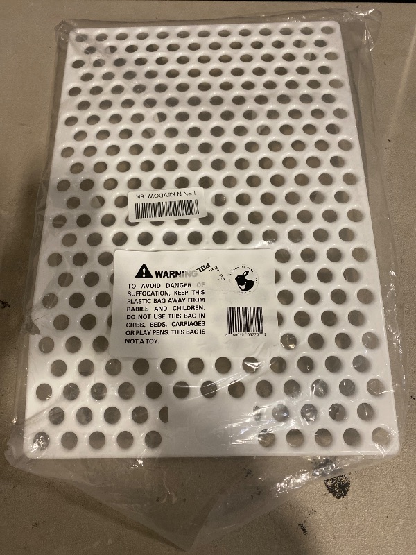 Photo 1 of HOP Rabbit Litter Box, Less Mess with Built-in Hay Feeder Designed for Rabbits/Bunnies. Includes Removable Cover and Pan. BPA-Free and Dishwasher Safe. (Grid ONLY)