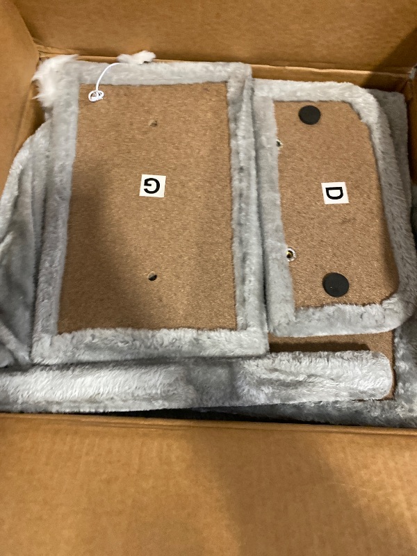 Photo 1 of Globlazer Cat Tree Tower for Indoor Cats, 50-inch Adult Cat Tree House for Large Adult Cats with Steps, Scratching Post, 2 Cat Caves, Dangling Toys, FC50, Light Grey