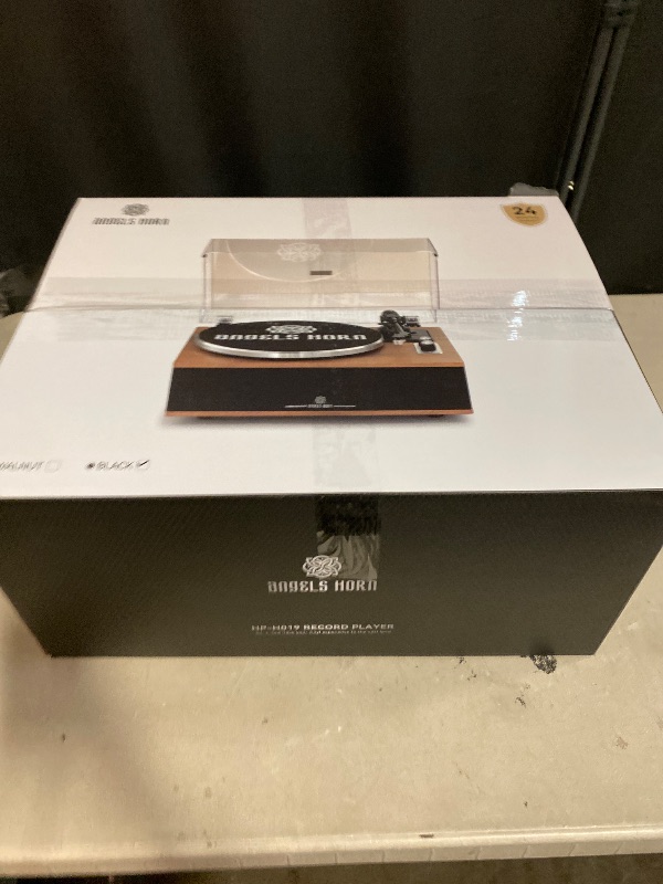 Photo 1 of ANGELS HORN Vinyl Record Player, Bluetooth Turntable with Built in Speakers Phono Preamp, High Fidelity Turntables for Vinyl Records with Magnetic Cartridge AT-3600L, Belt Drive 2-Speed
