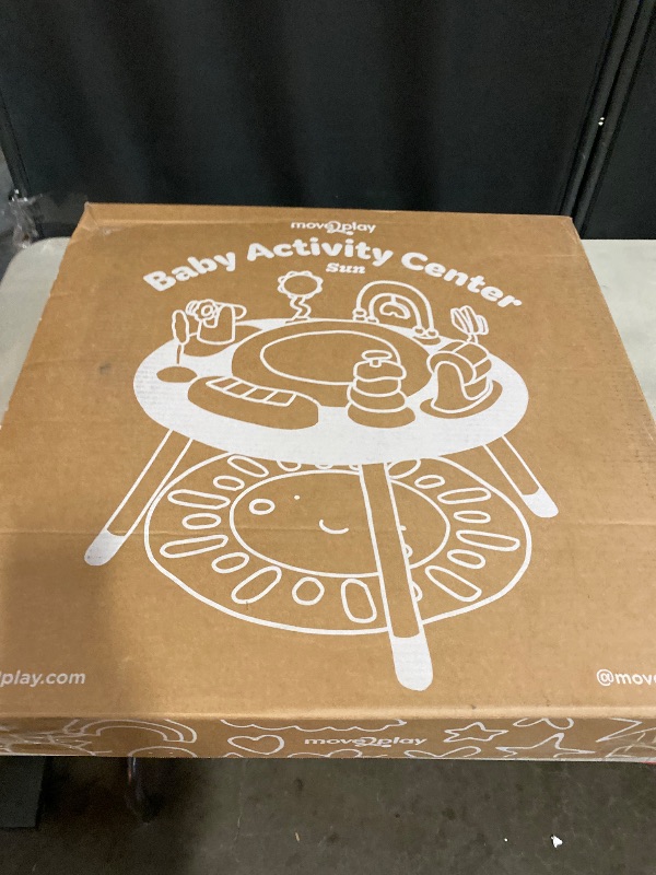 Photo 1 of Move2Play 4-in-1 Baby Activity Center | Montessori-Inspired Design | 8 Interactive Toys | Tummy Time, Exersaucer & Toddler Table | Shower Gift | Essential | Must Have for 3, 6, 12 Month Old (Sun)