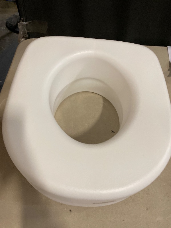 Photo 1 of Carex Toilet Seat Riser, 5.5 Inch, Toilet Seat Risers for Seniors, Raised Toilet Seat, Supports 300lbs, Slip-Resistant, Toilet Riser, Elevated Toilet Seats