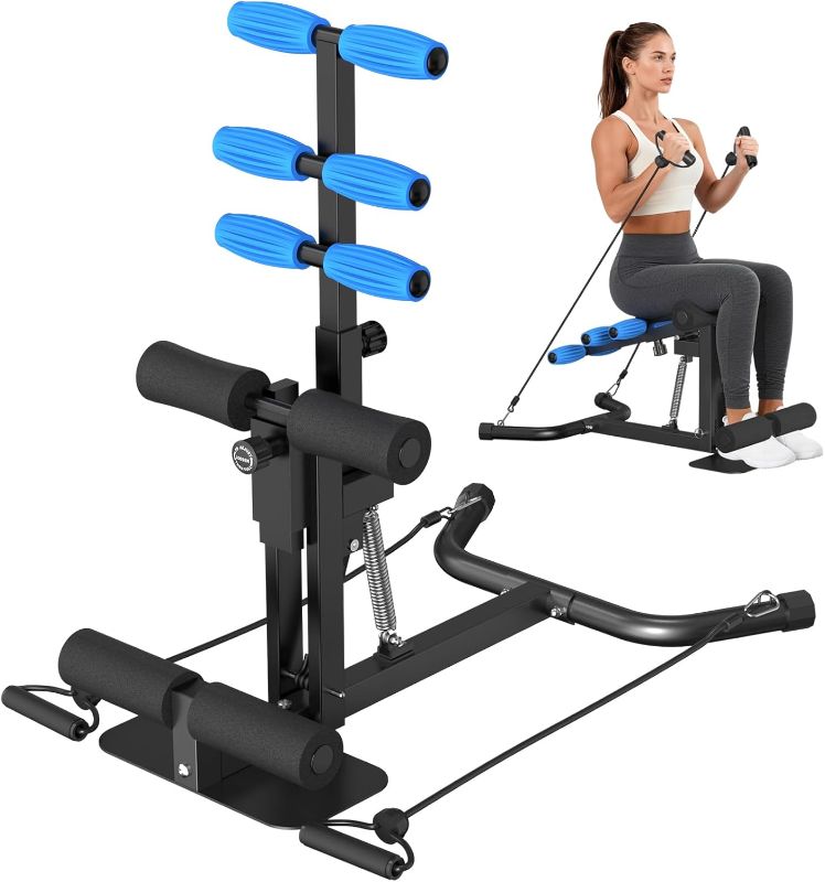 Photo 1 of DERACY Squat Machine, Adjustable Leg Workout Equipment, Deep Squat Machine for Women Men, Glutes Exercise Machine for Home Gym