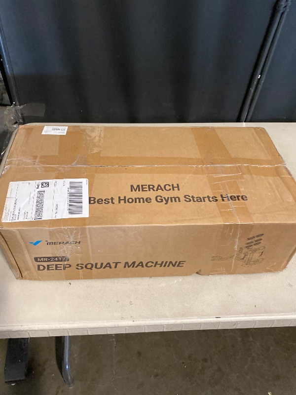 Photo 1 of DERACY Squat Machine, Adjustable Leg Workout Equipment, Deep Squat Machine for Women Men, Glutes Exercise Machine for Home Gym