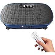 Photo 1 of MERACH Vibration Plate Exercise Machine, Curved Vibration Plate for Lymphatic Drainage Weight Loss, Vibrating Plate with Real-Time Calorie Tracking on LED Display, Workout Equipment for Home Women Men