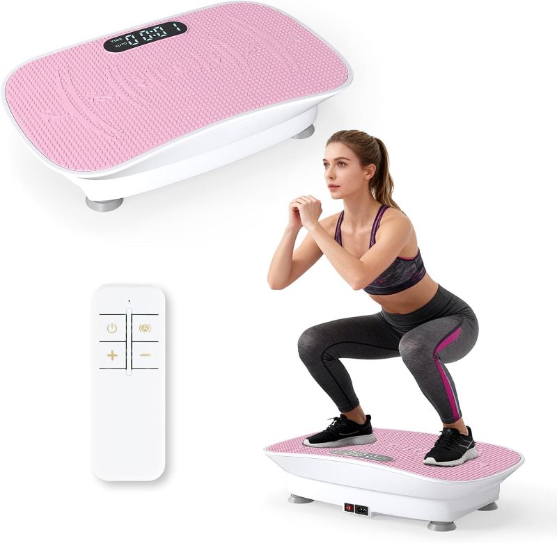 Photo 1 of DORTALA Vibration Plate Exercise Machine, Shake Vibrating Fitness Platform with Remote, 10 Speed, LED Display, Full Body Workout Shaker Machine Board for Lymphatic Drainage, Weight Loss